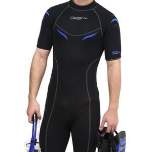 Phantom Aquatics Men's Marine Shorty Wetsuit, Blac